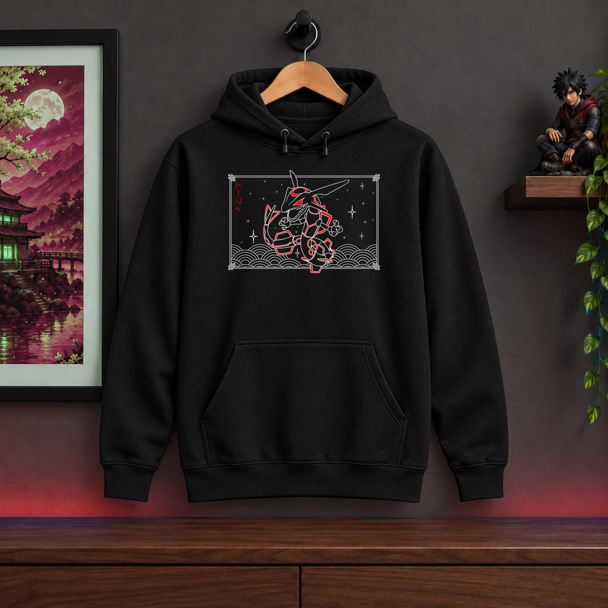 Rayquaza Black Hoodie