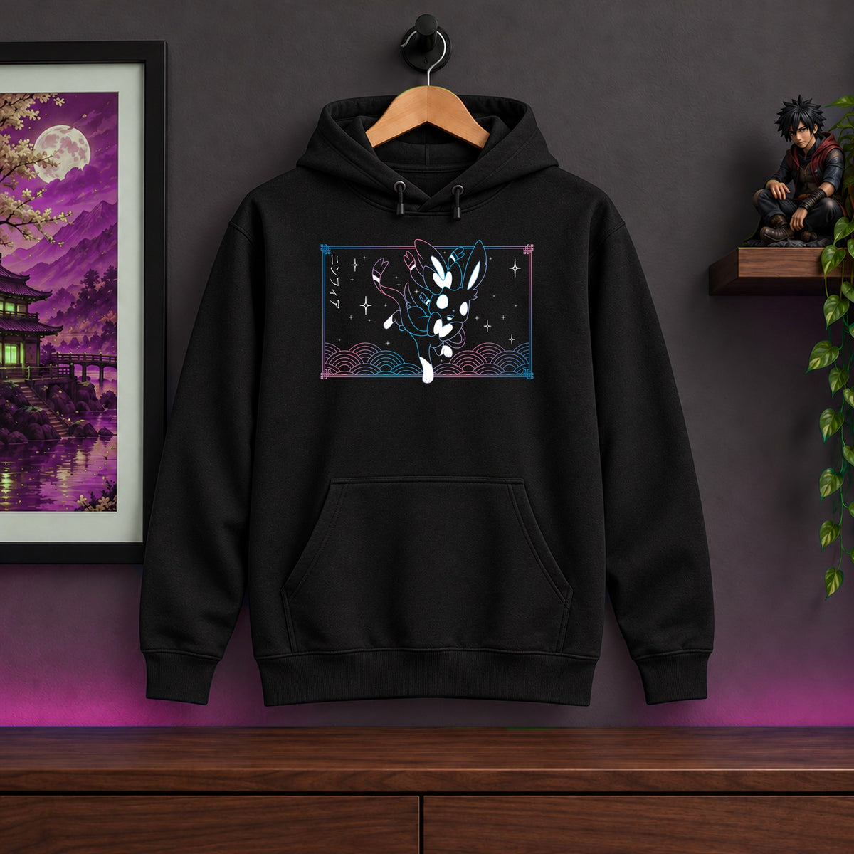 Sylveon Black Hoodie