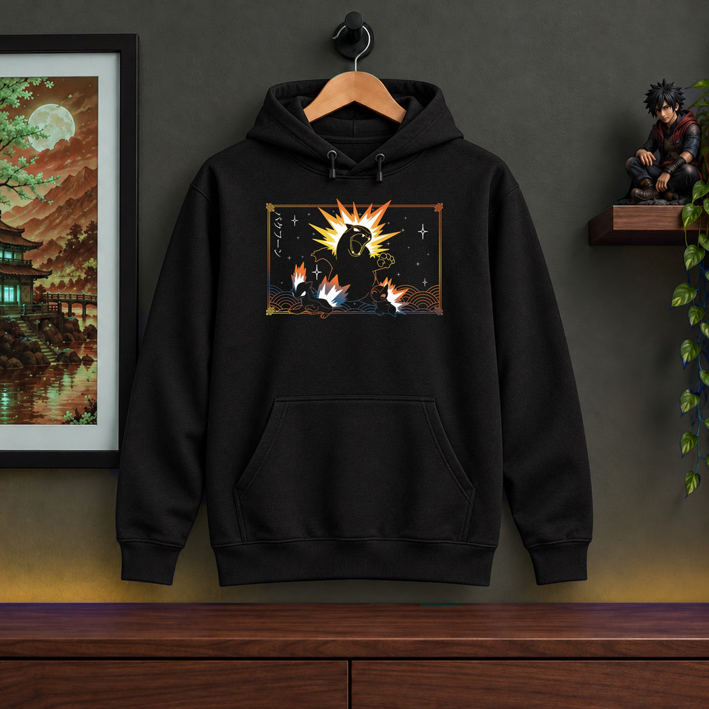 Typhlosion Evolution Black Hoodie