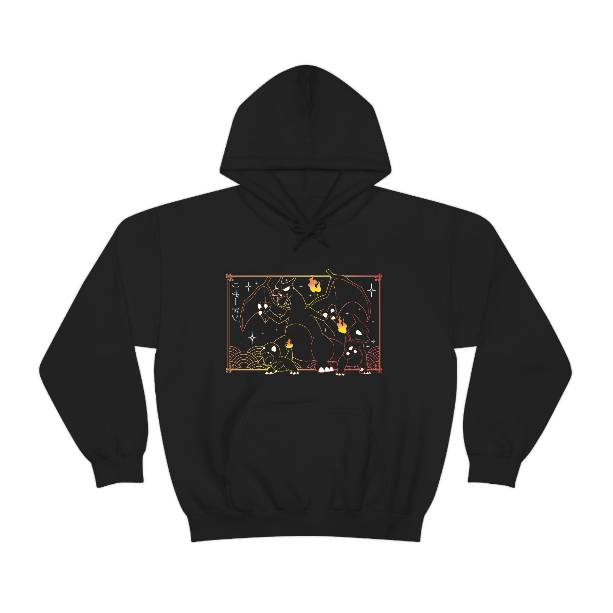 Charizard Evolution Black Hoodie