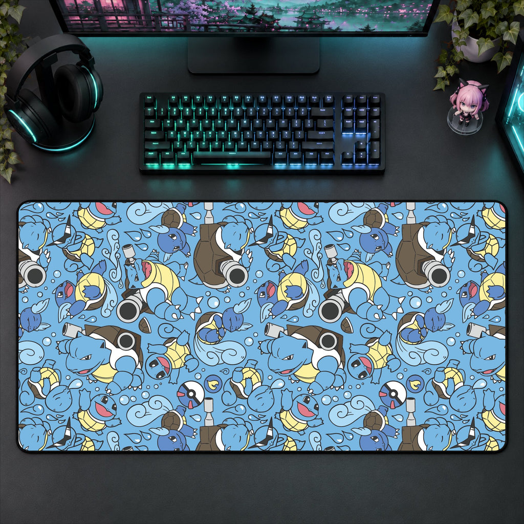 Blastoise Light Blue Desk Mat