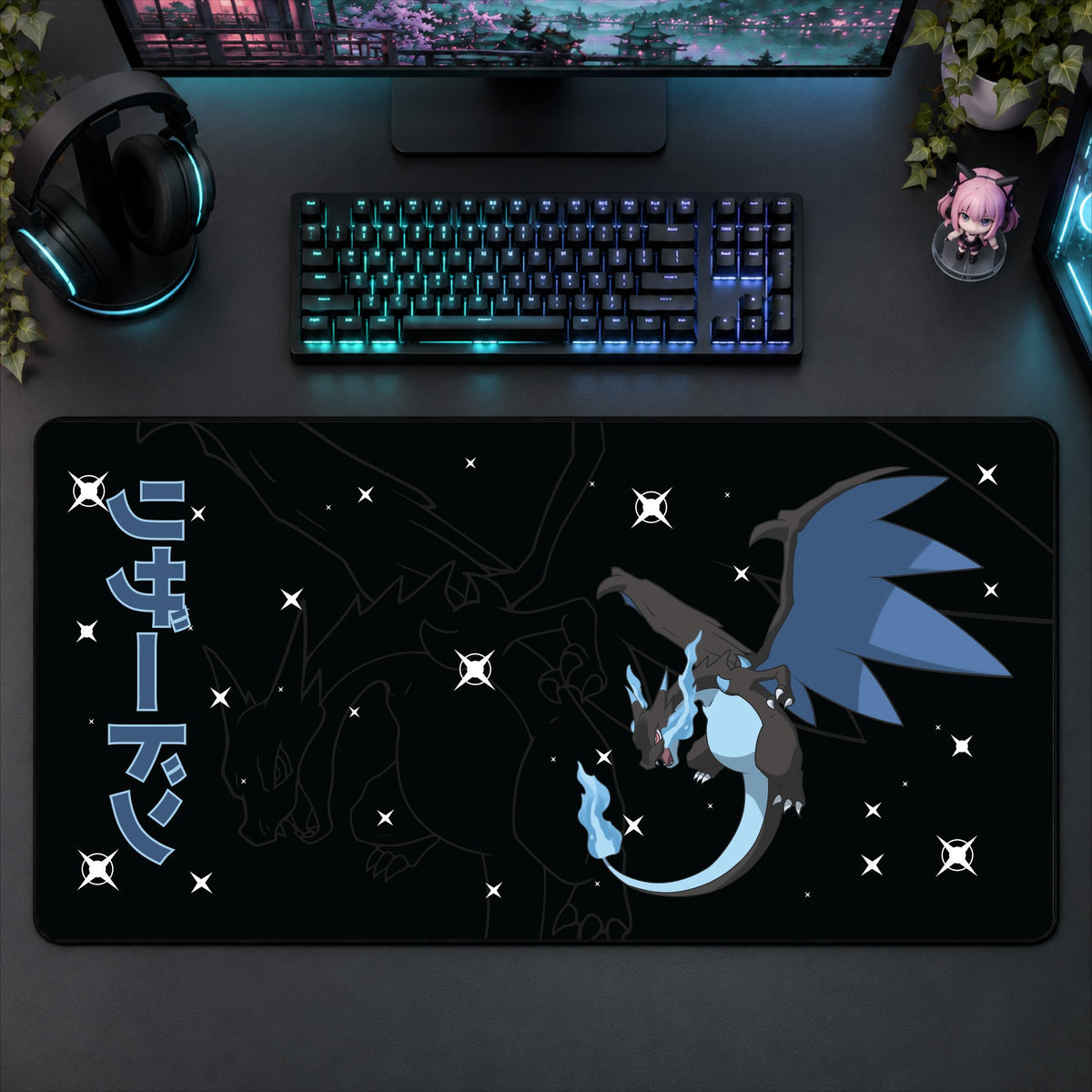 Shiny Charizard Desk Mat