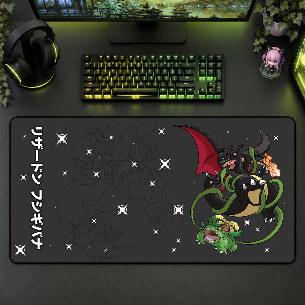 Charizard & Venusaur Desk Mat