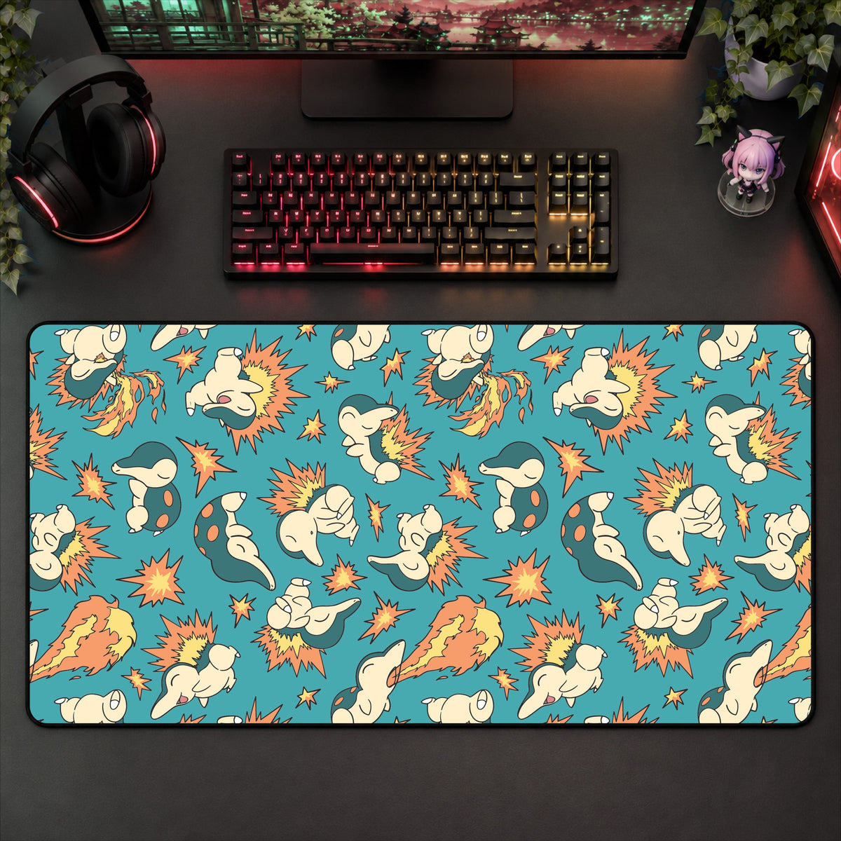 Cyndaquil Desk Mat