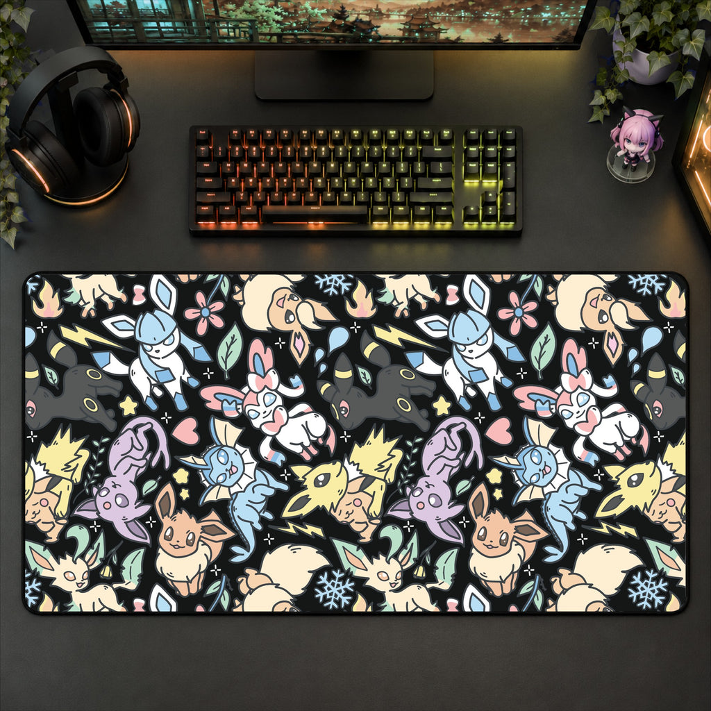 Eevee Black Desk Mat