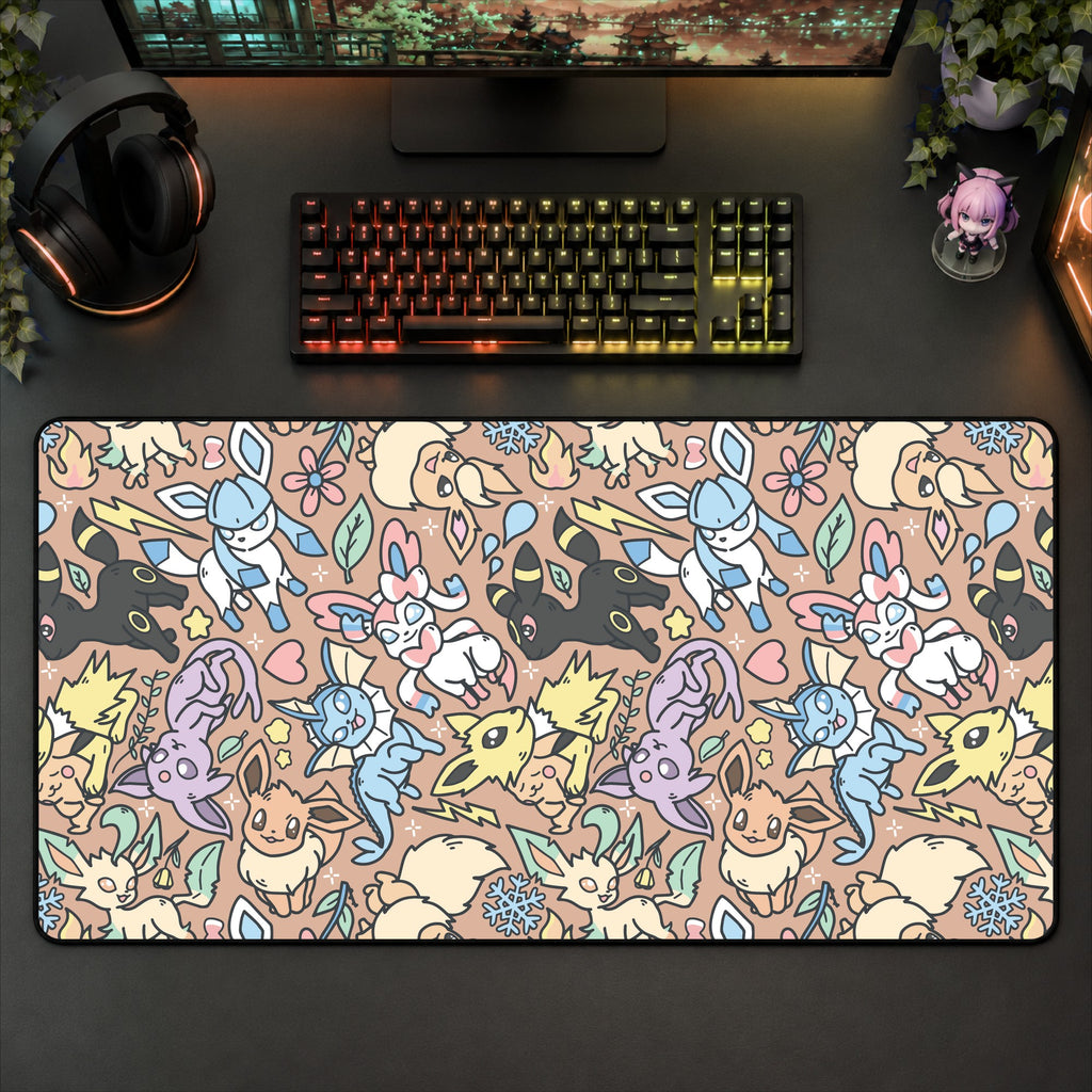Eevee Brown Desk Mat