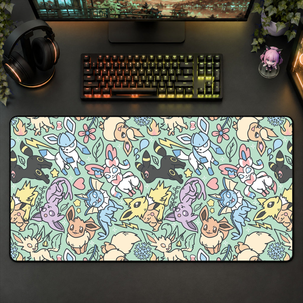 Eevee Green Desk Mat