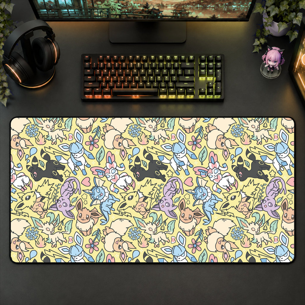 Eeveelution Desk Mat (Yellow)