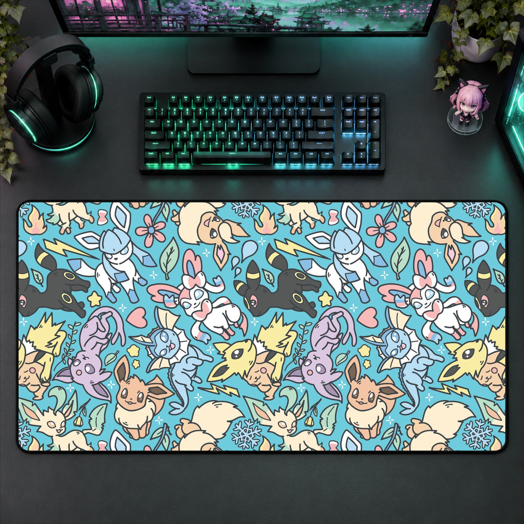 Eevee Teal Desk Mat
