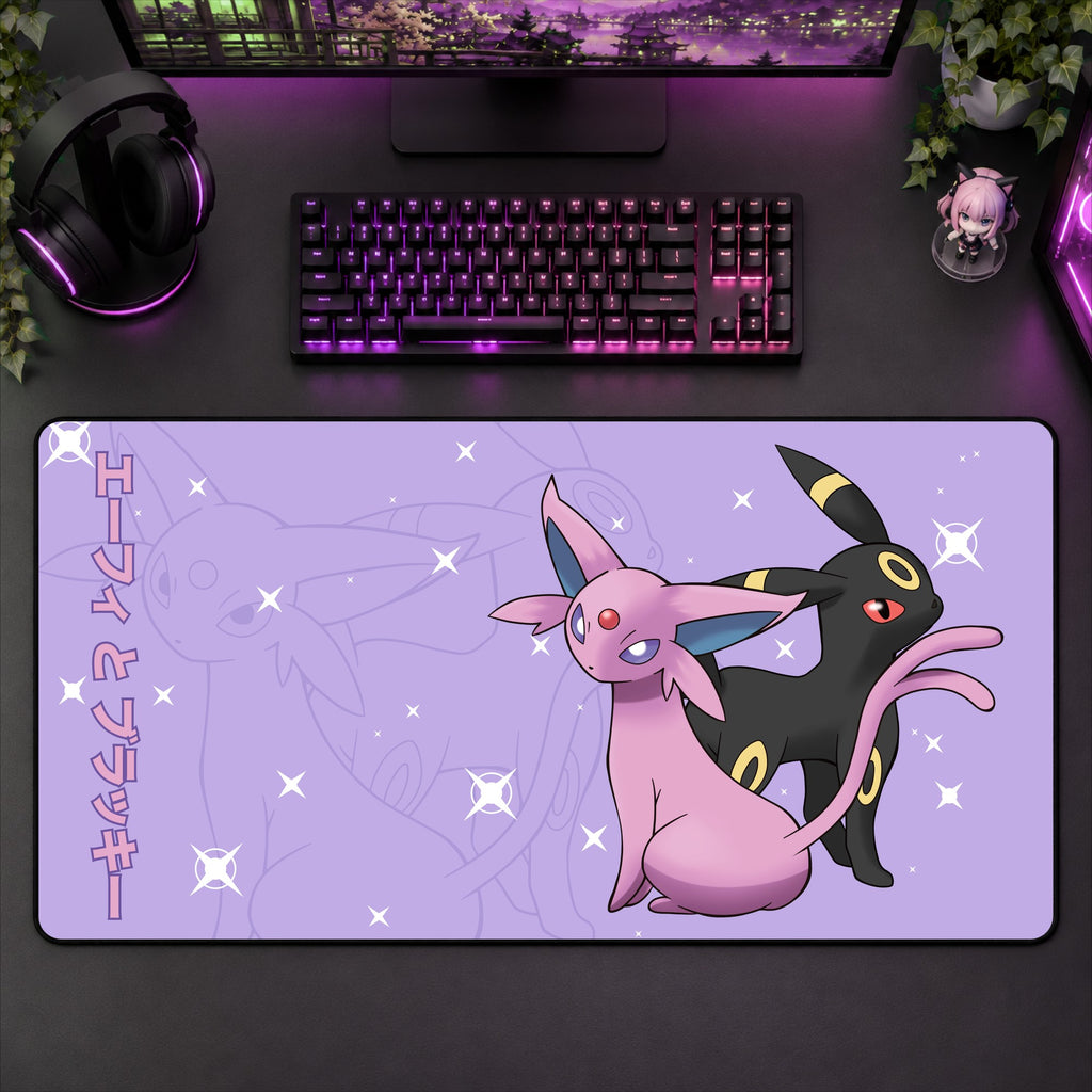 Espeon Umbreon Desk Mat