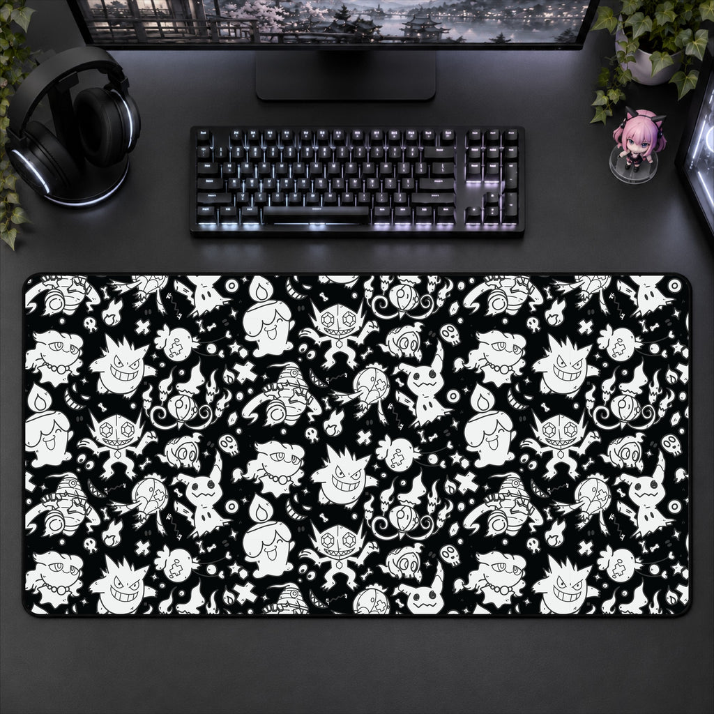 Ghost Pattern Desk Mat