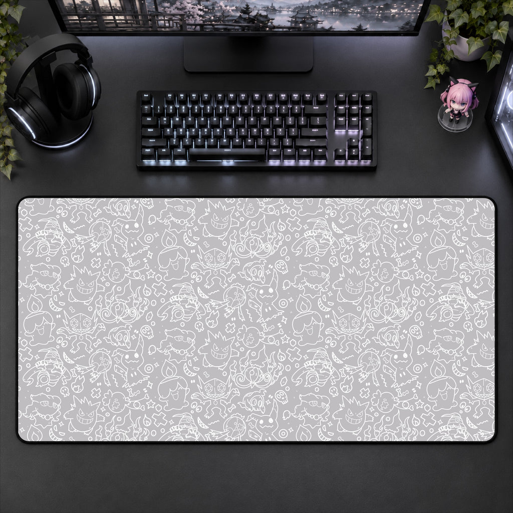 Ghost Pattern Desk Mat