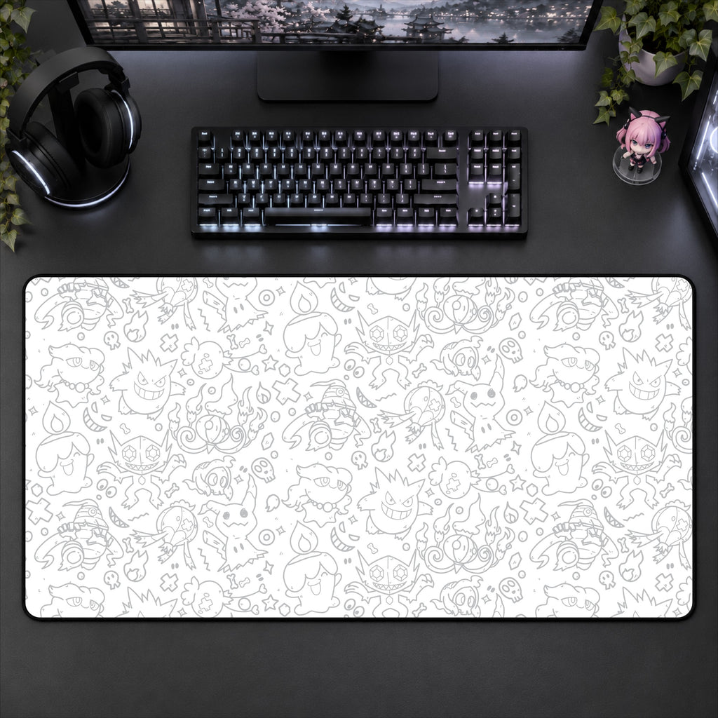 Ghost Pattern Desk Mat