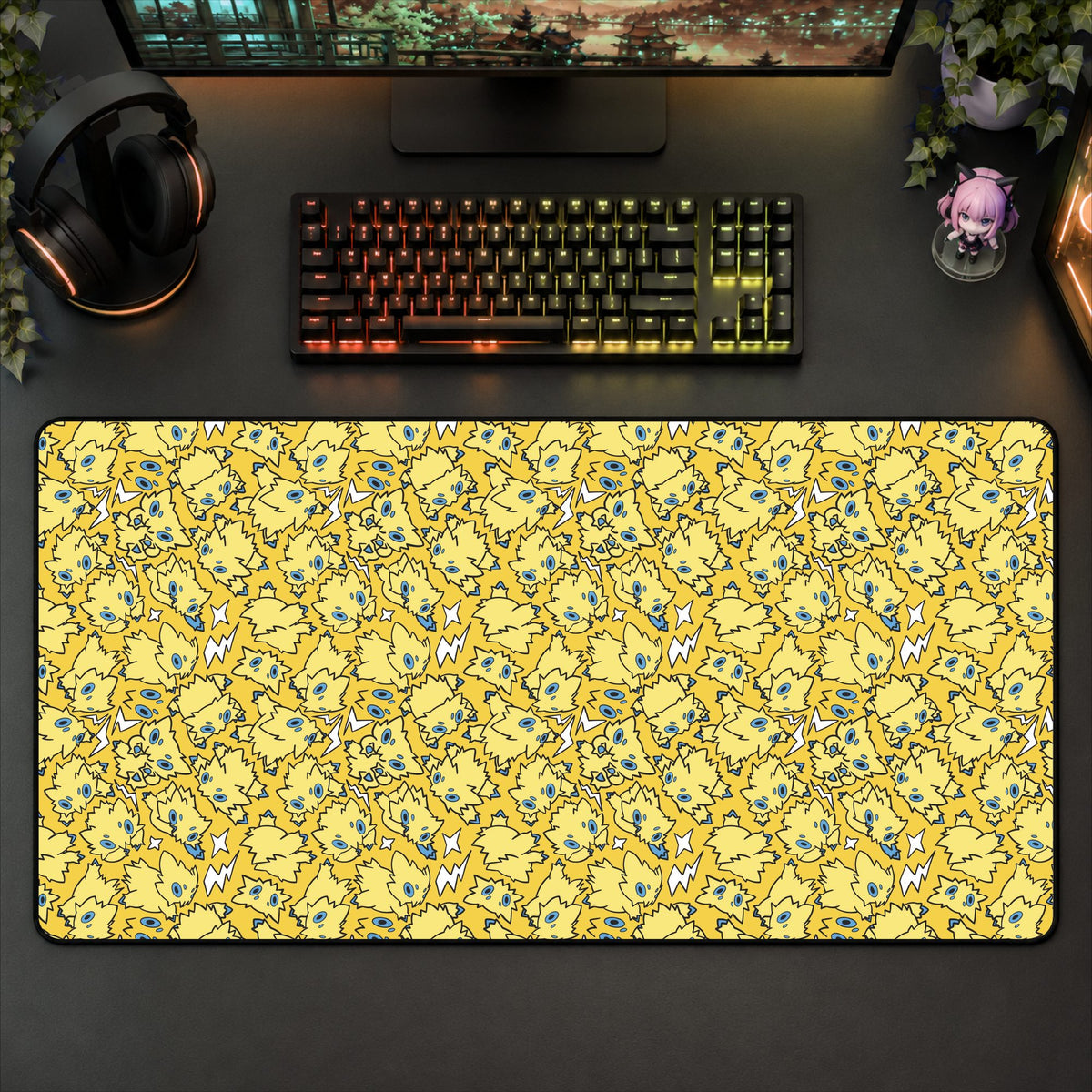 Joltik Pattern Desk Mat