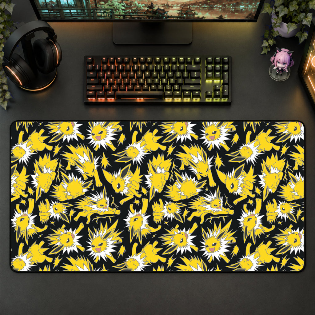 Jolteon Black Desk Mat
