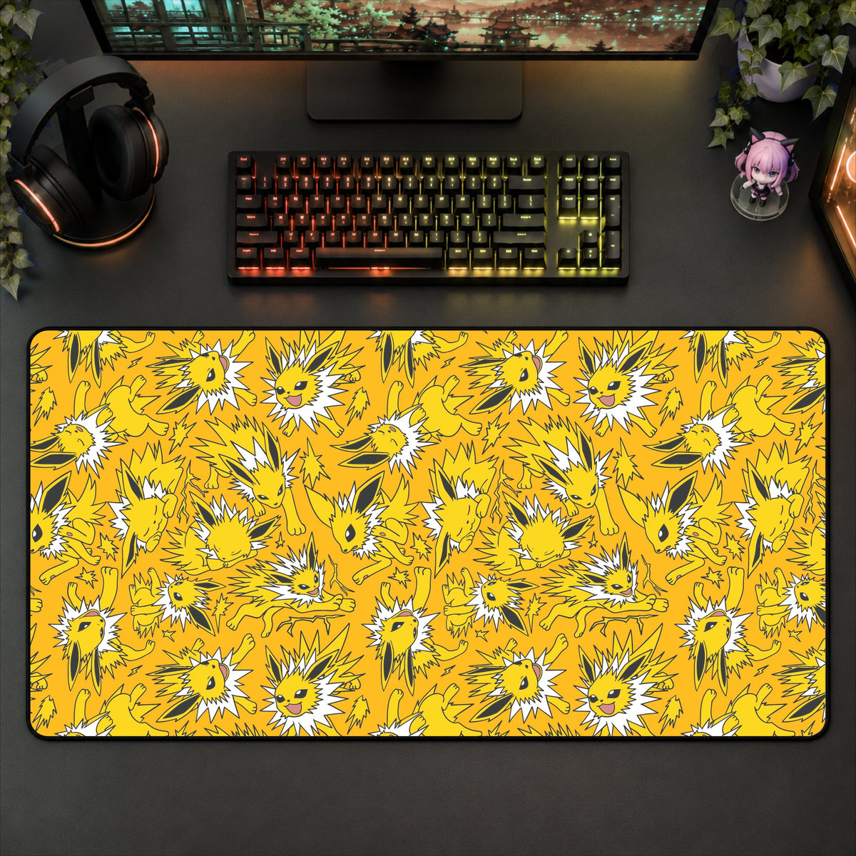 Jolteon Yellow Desk Mat