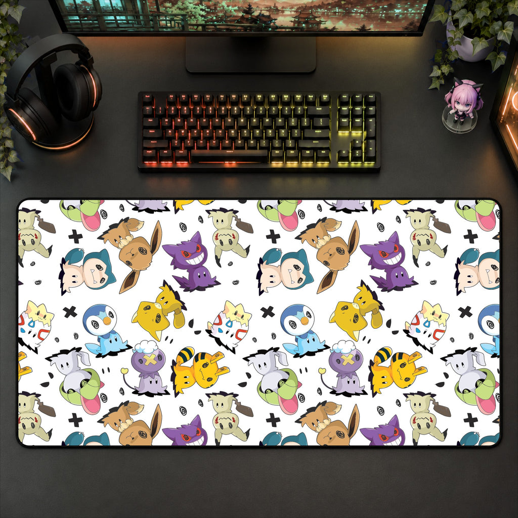 Mimikyu White Desk Mat