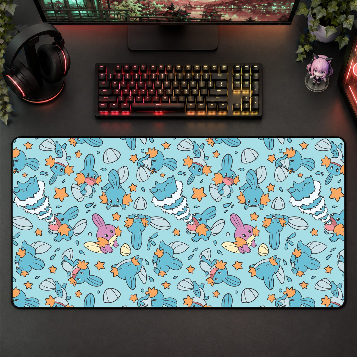 Mudkip Desk Mat