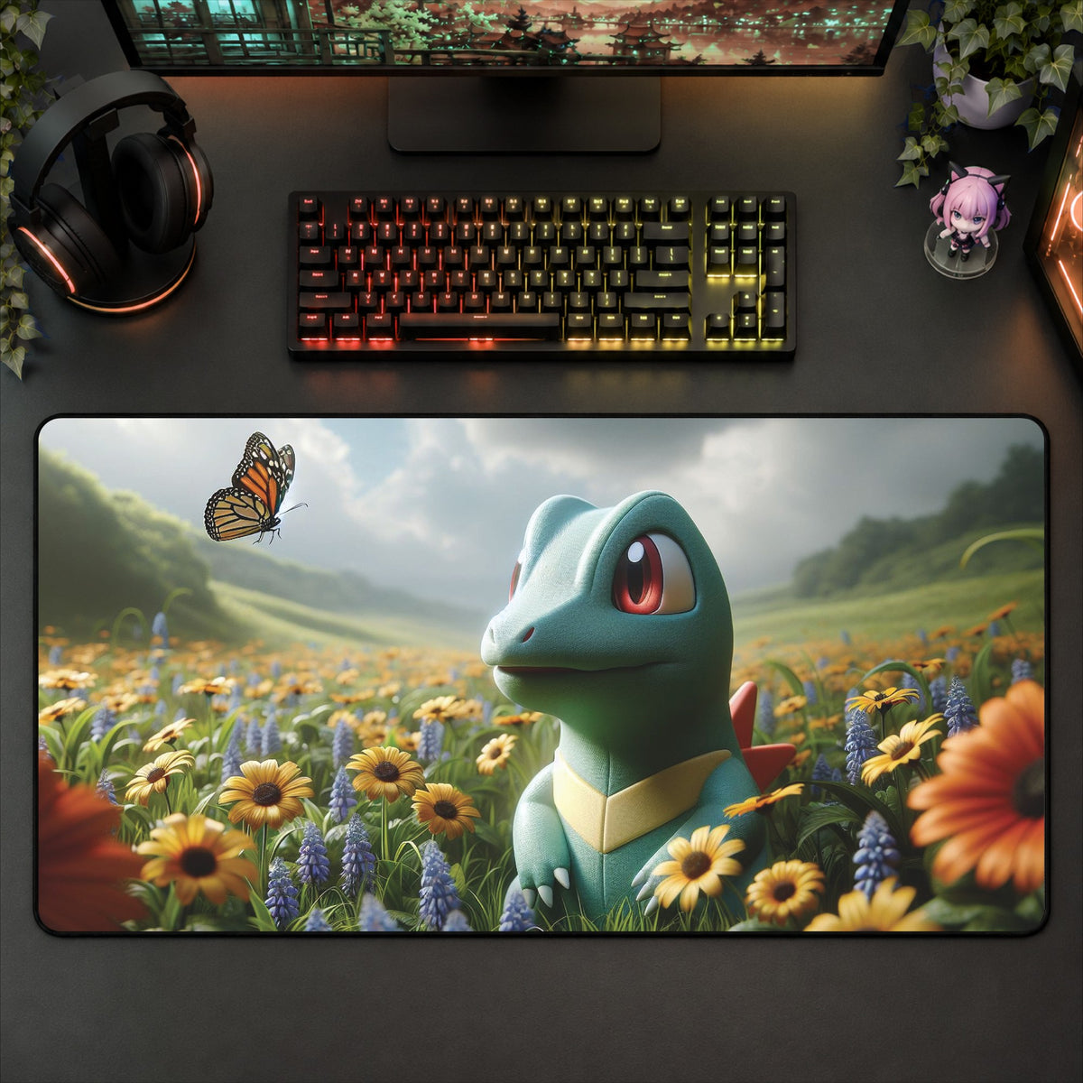 Totodile Desk Mat