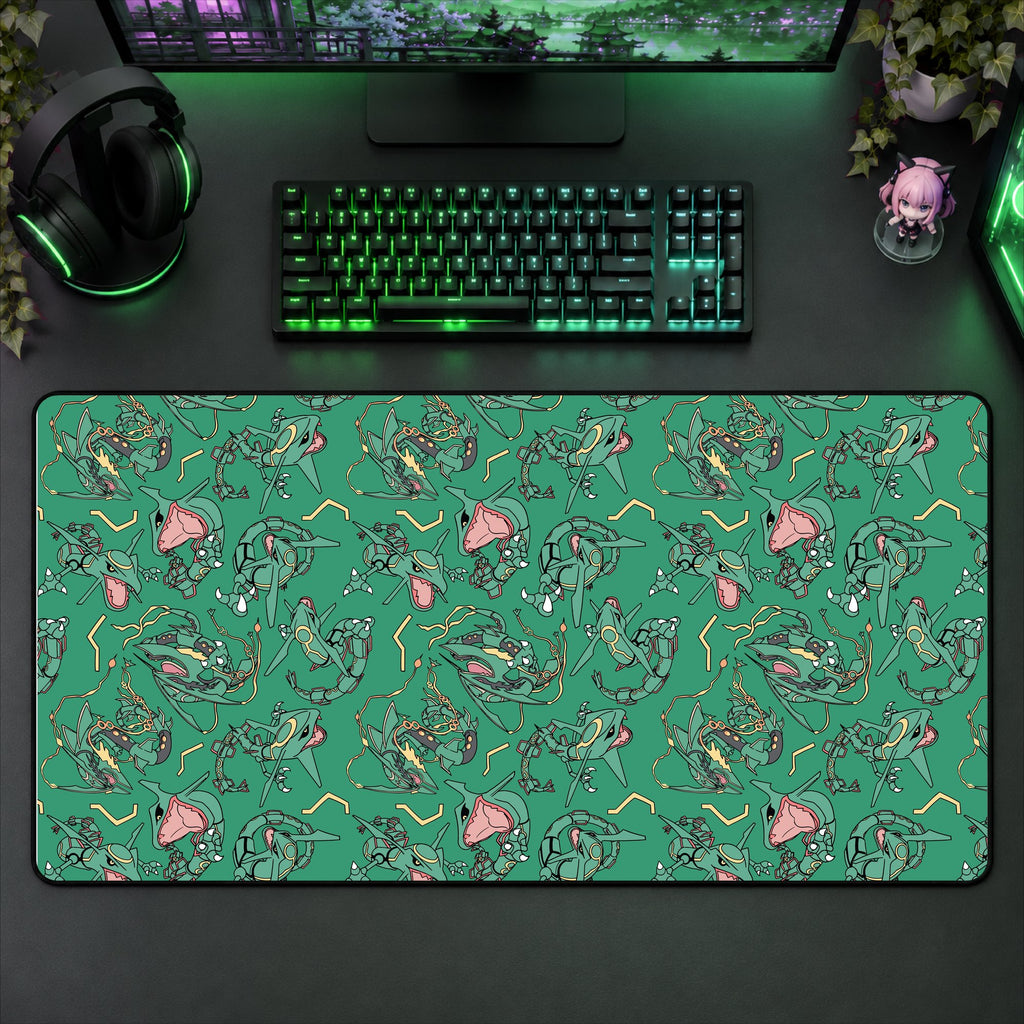 Rayquaza Green Desk Mat