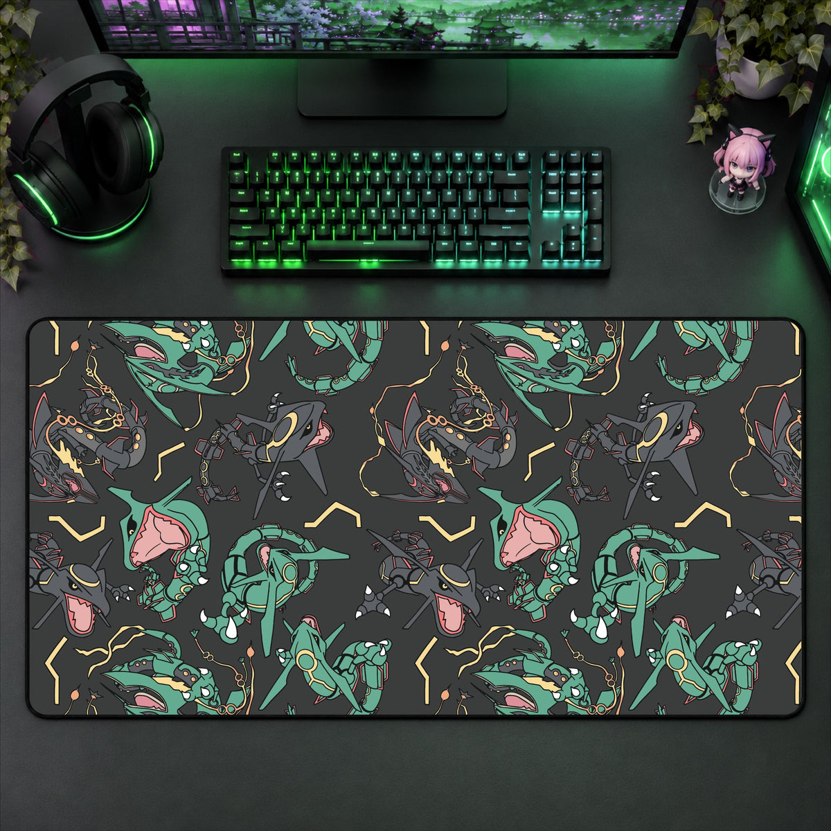 Rayquaza Mix Desk Mat