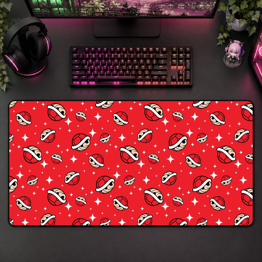 Mario Shells (Red) Desk Mat
