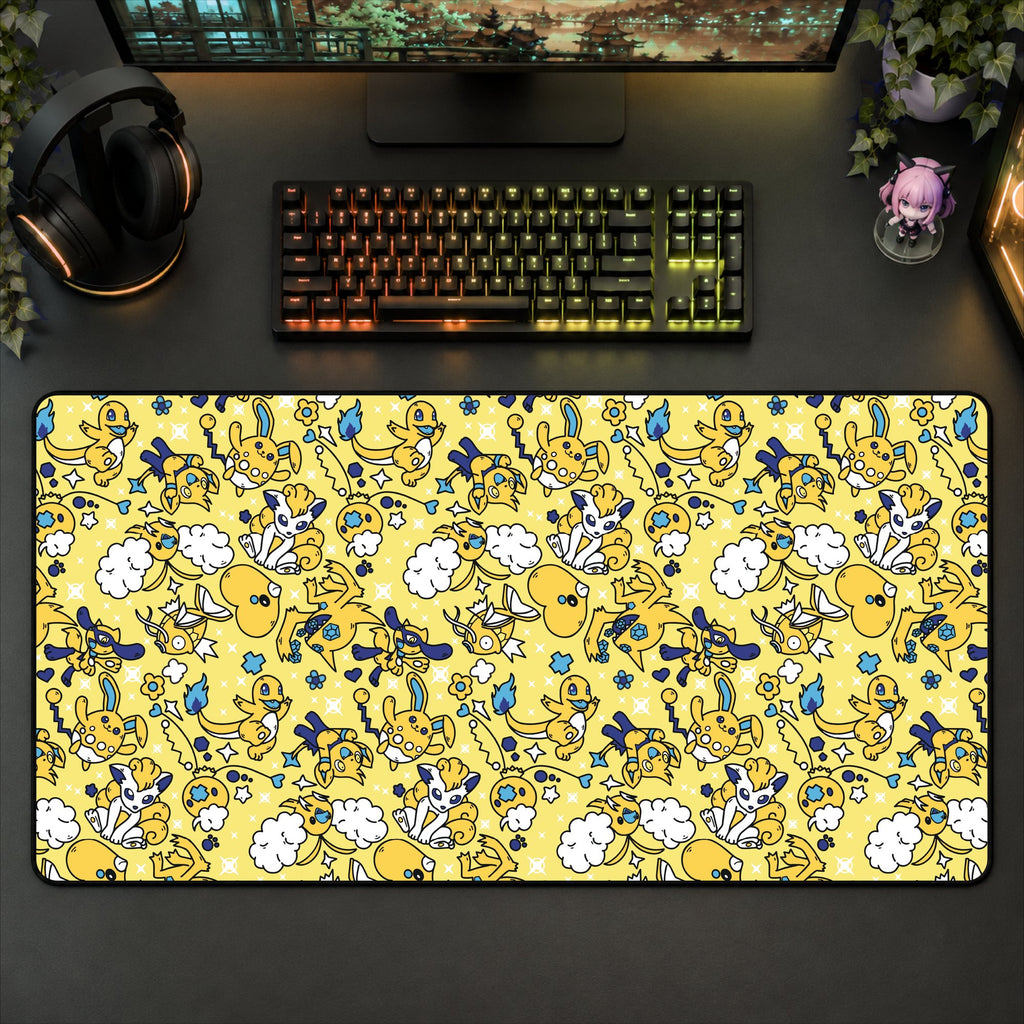 Gold Shiny Desk Mat