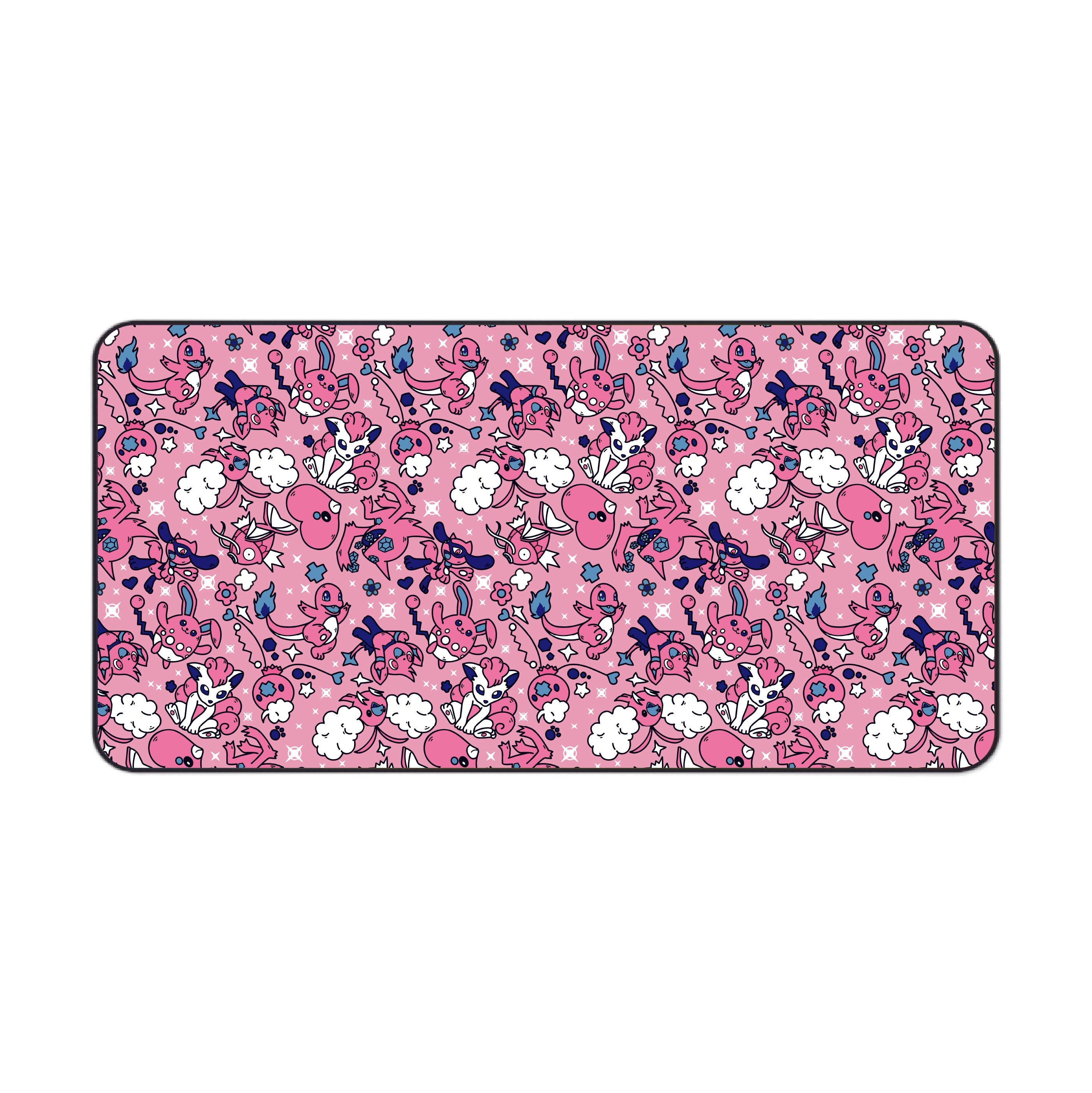 Pink Character Desk Mat