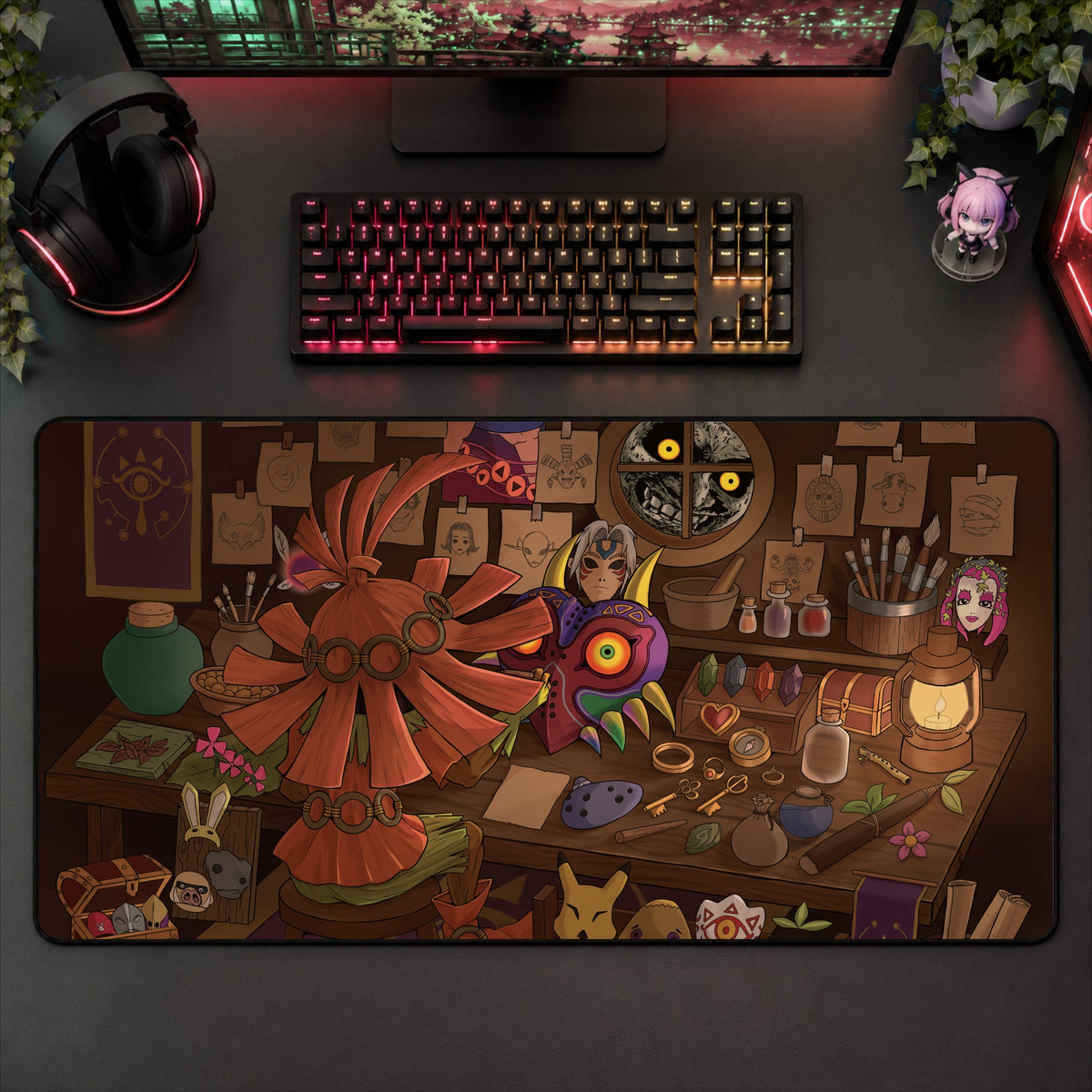 Majoras Mask Desk Mat