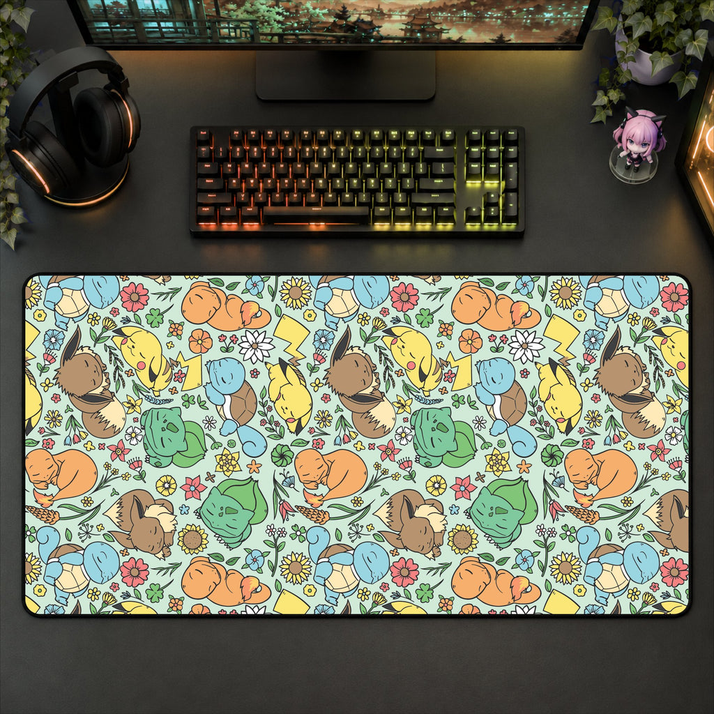 Sleeping Starter (Green) Desk Mat