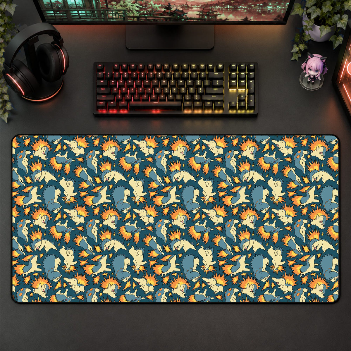 Typhlosion Desk Mat