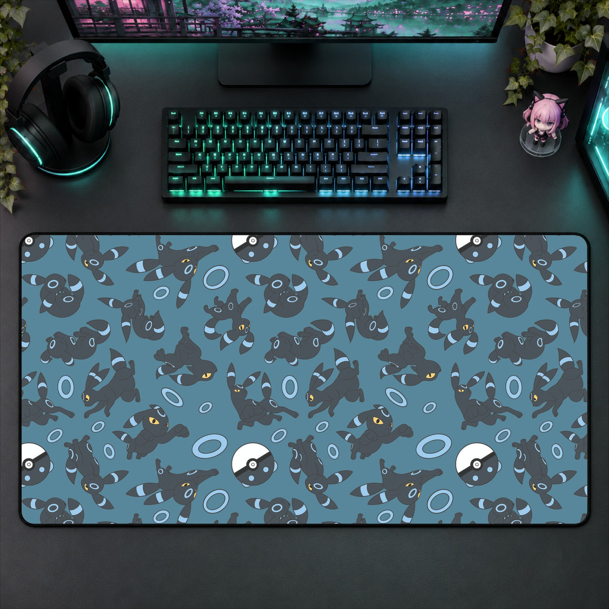 Umbreon (Blue) Desk Mat
