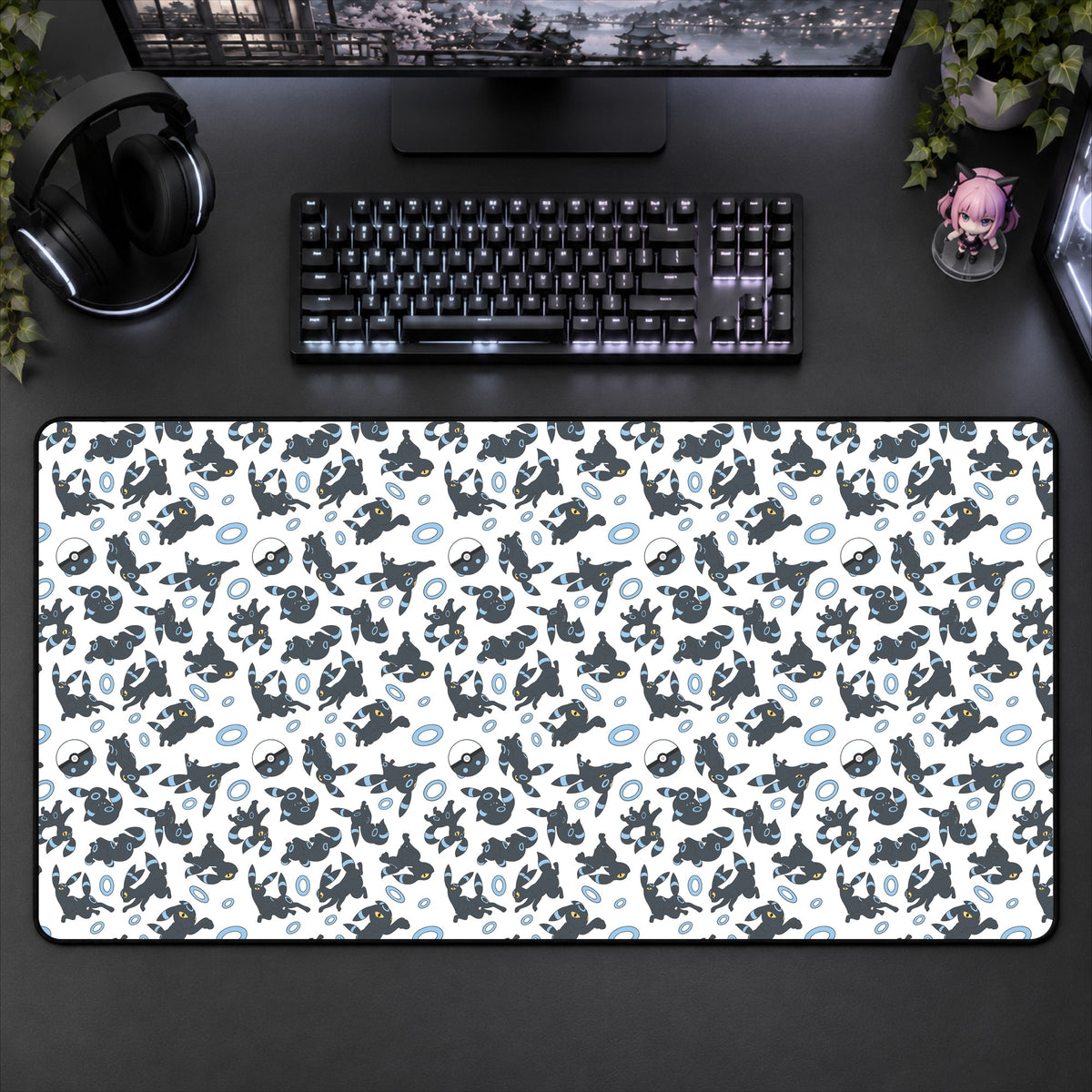 Umbreon (White) Desk Mat