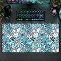 Winter Light Blue Desk Mat