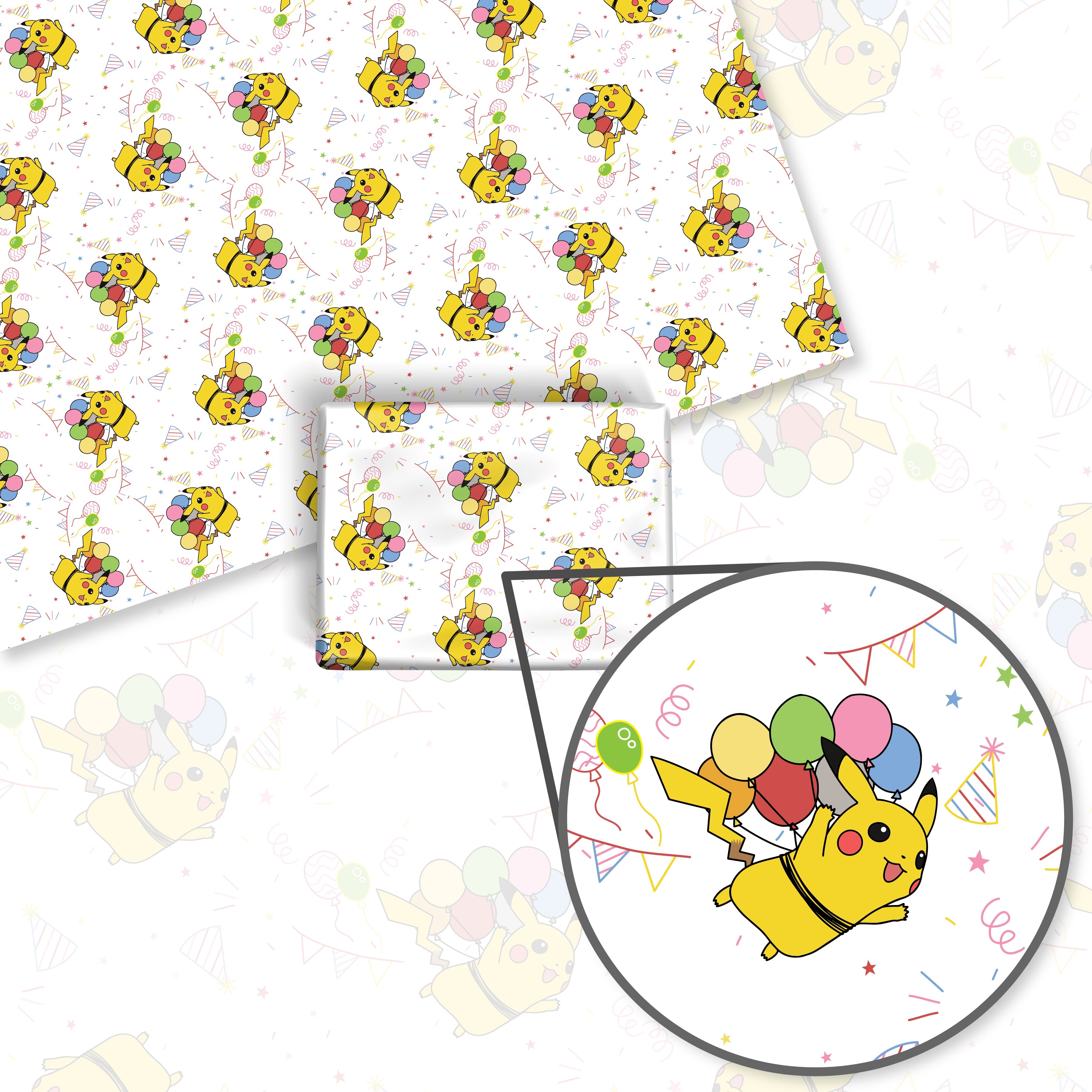 Pikachu Birthday Wrapping Paper