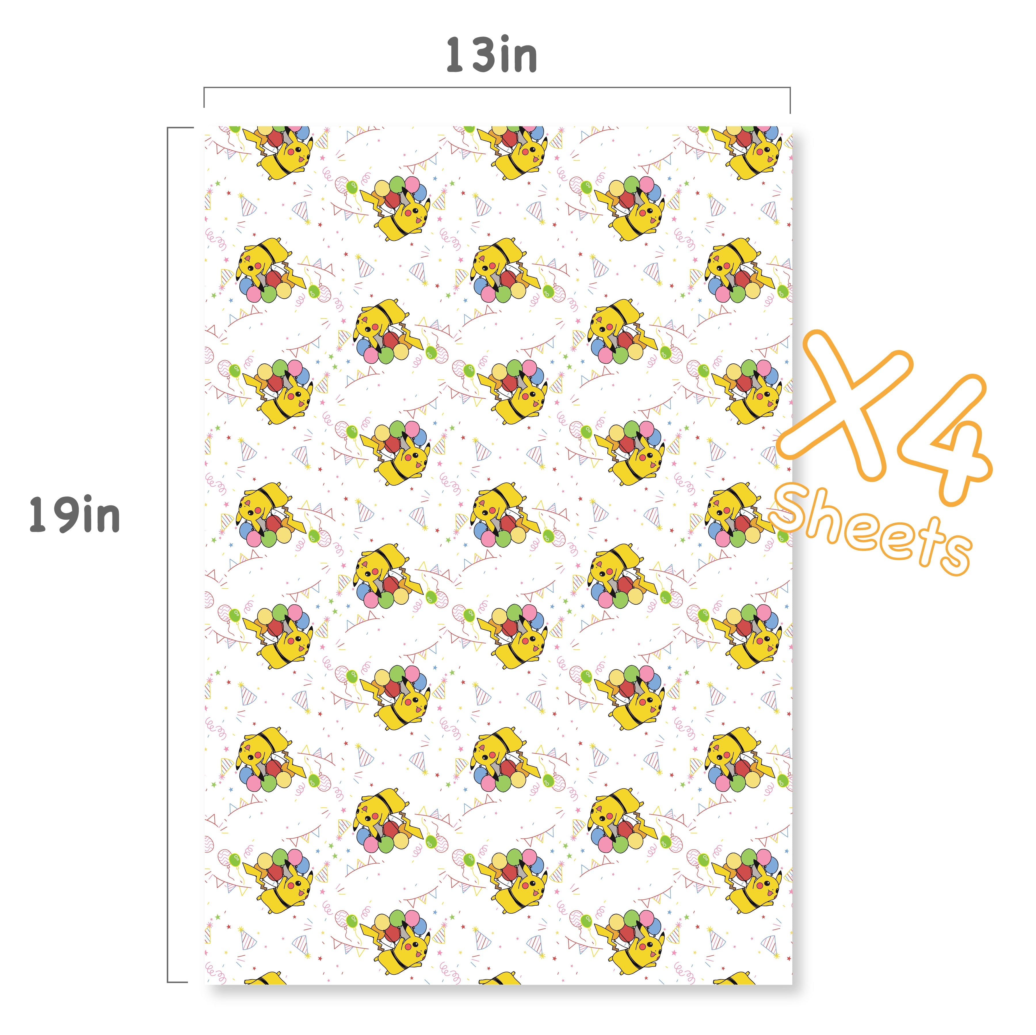 Pikachu Birthday Wrapping Paper