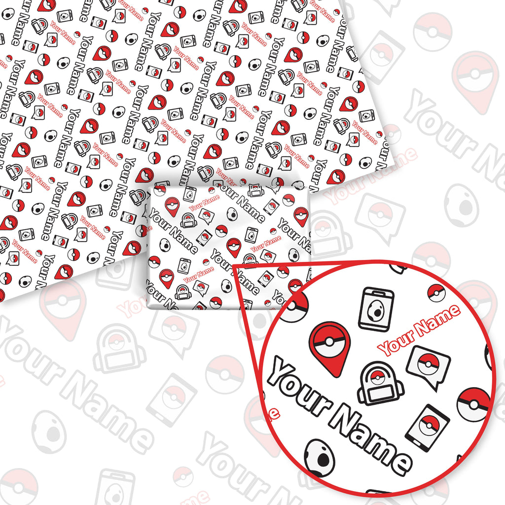 Poke-Go Custom Wrapping Paper