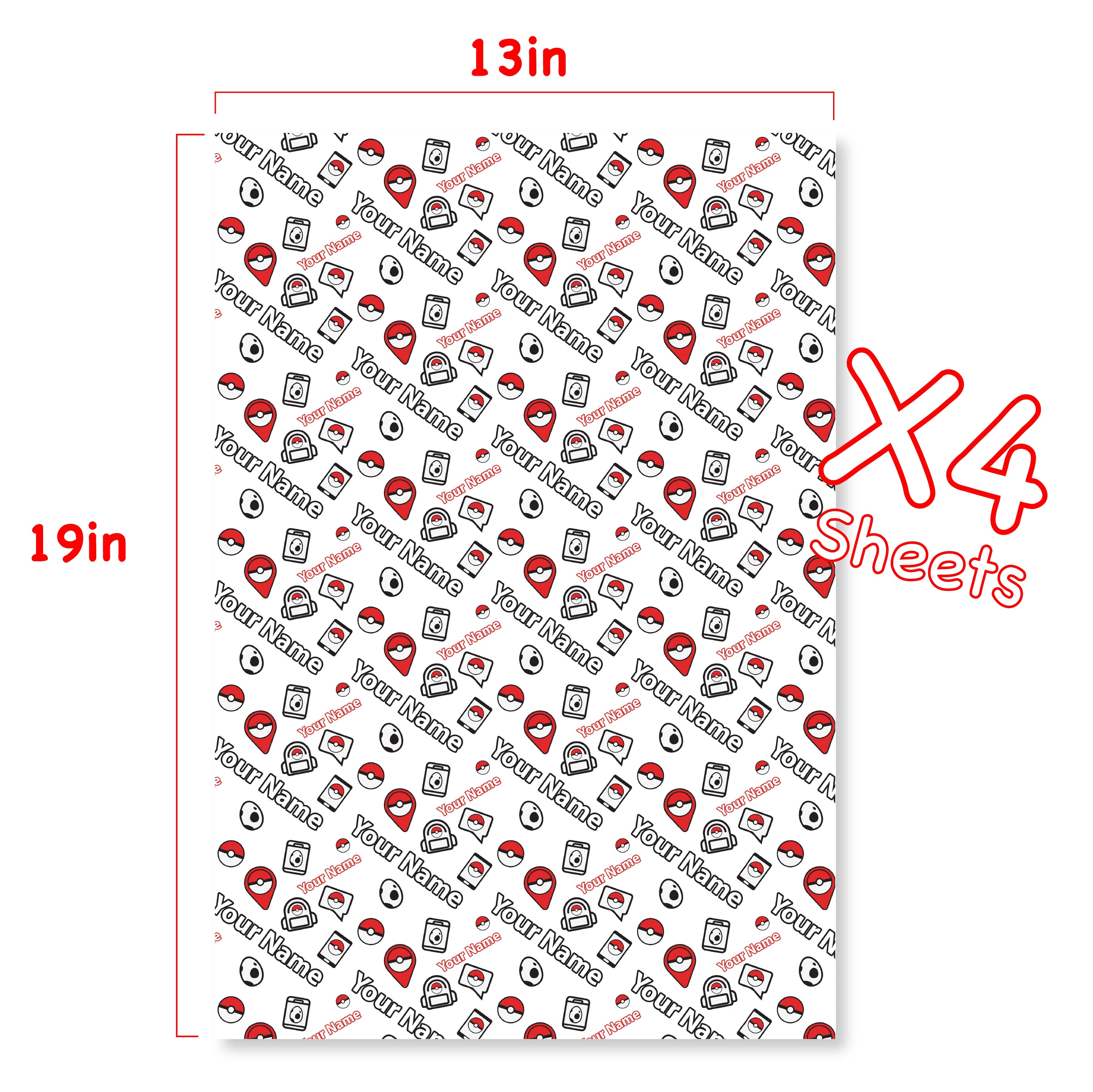 Poke-Go Custom Wrapping Paper
