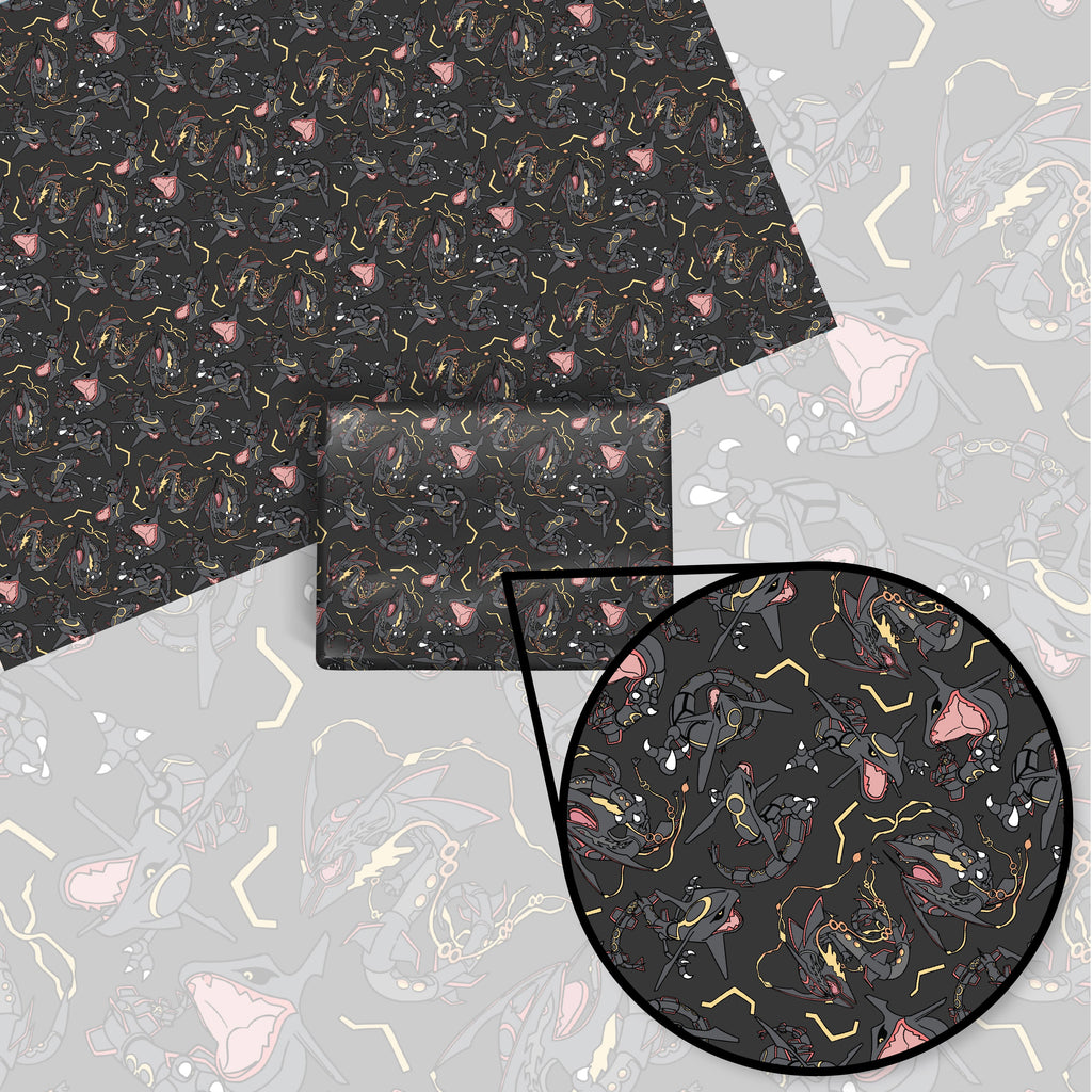 Rayquaza (Black) Wrapping Paper