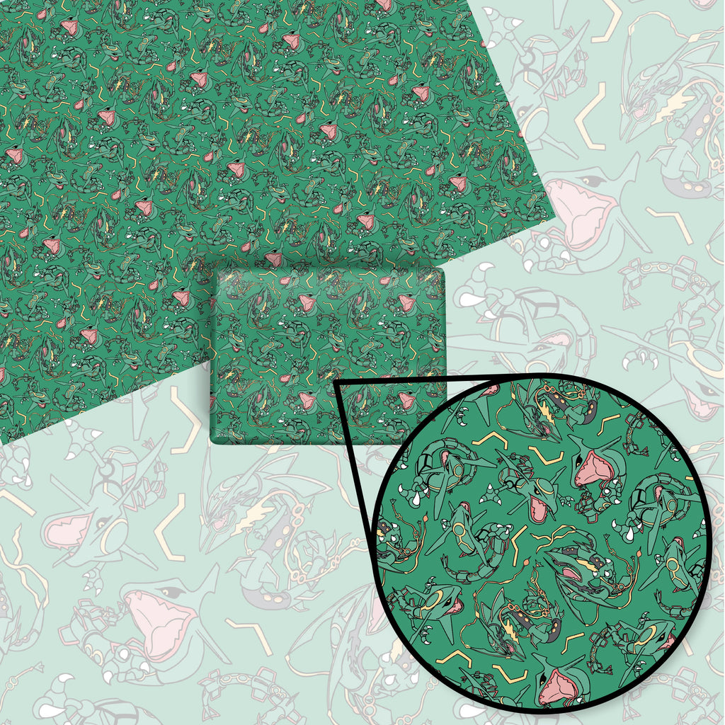 Rayquaza (Green) Wrapping Paper