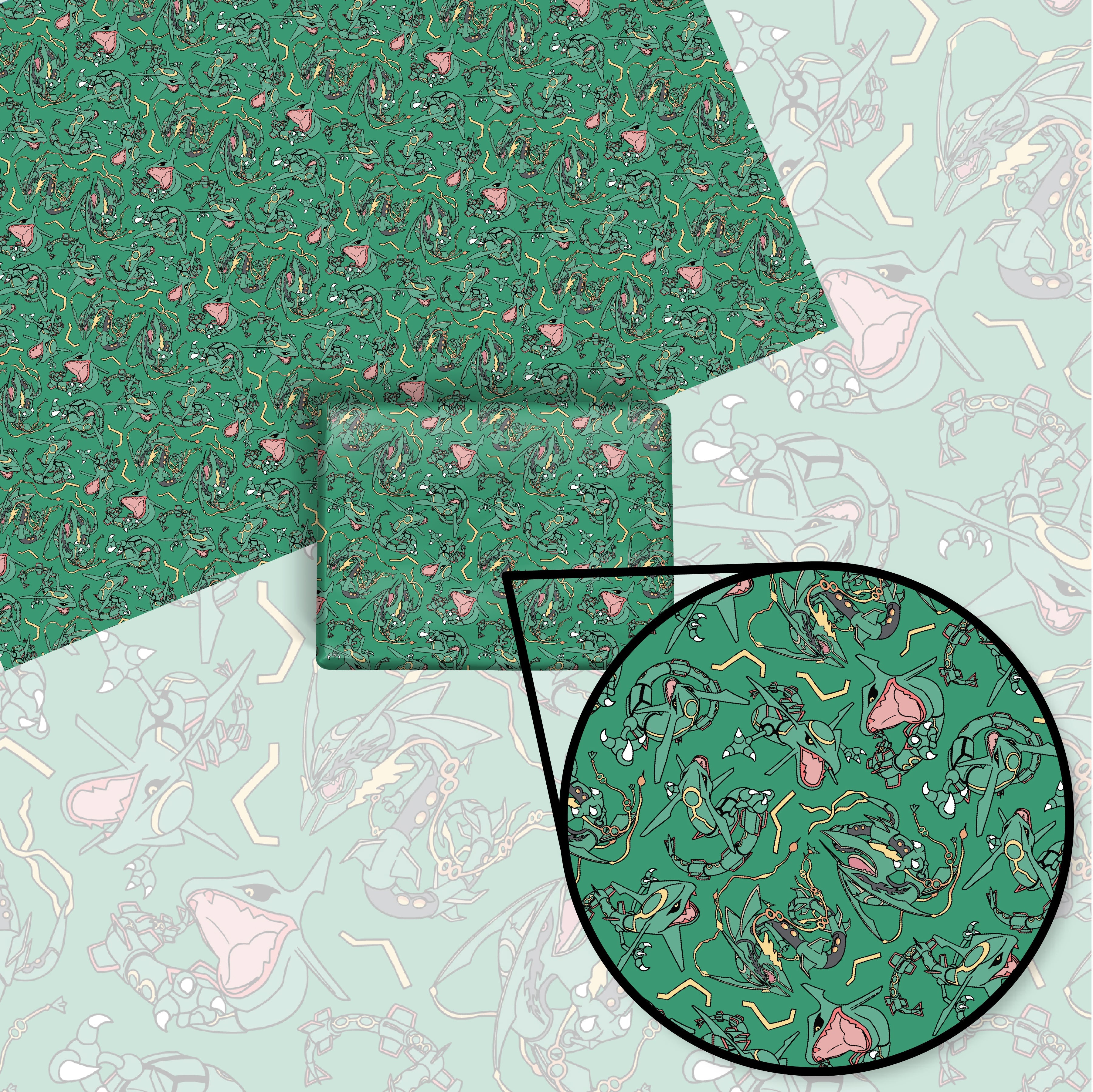 Rayquaza (Green) Wrapping Paper