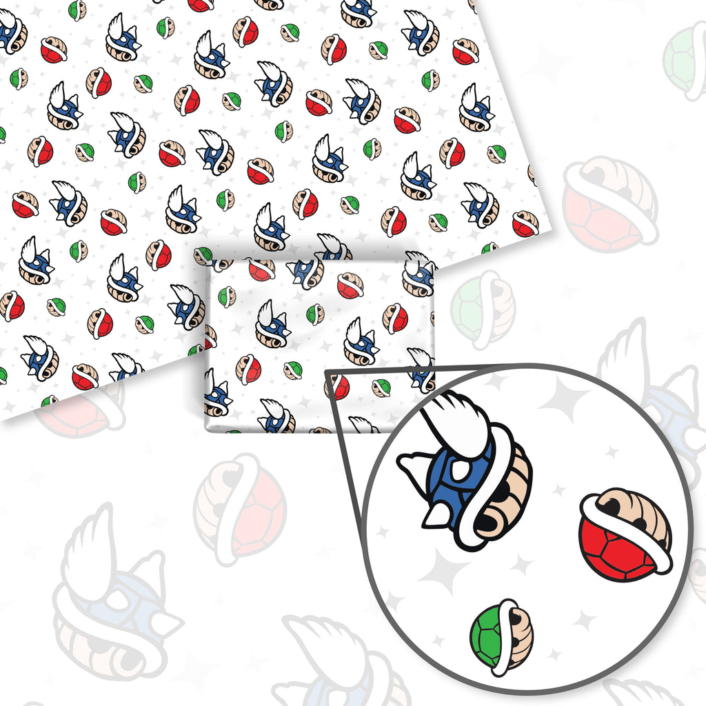 Mario 3 Shells Wrapping Paper