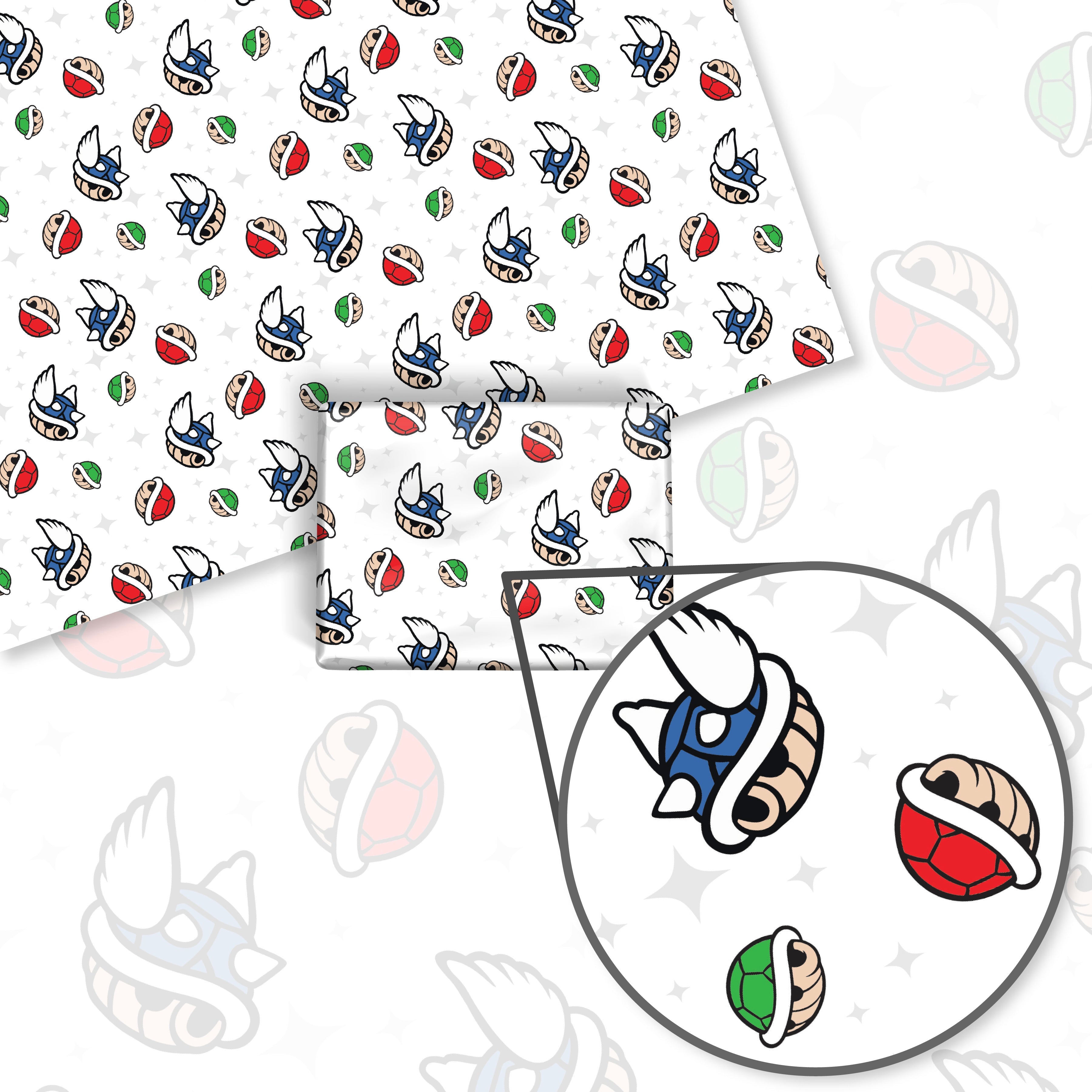 Mario 3 Shells Wrapping Paper