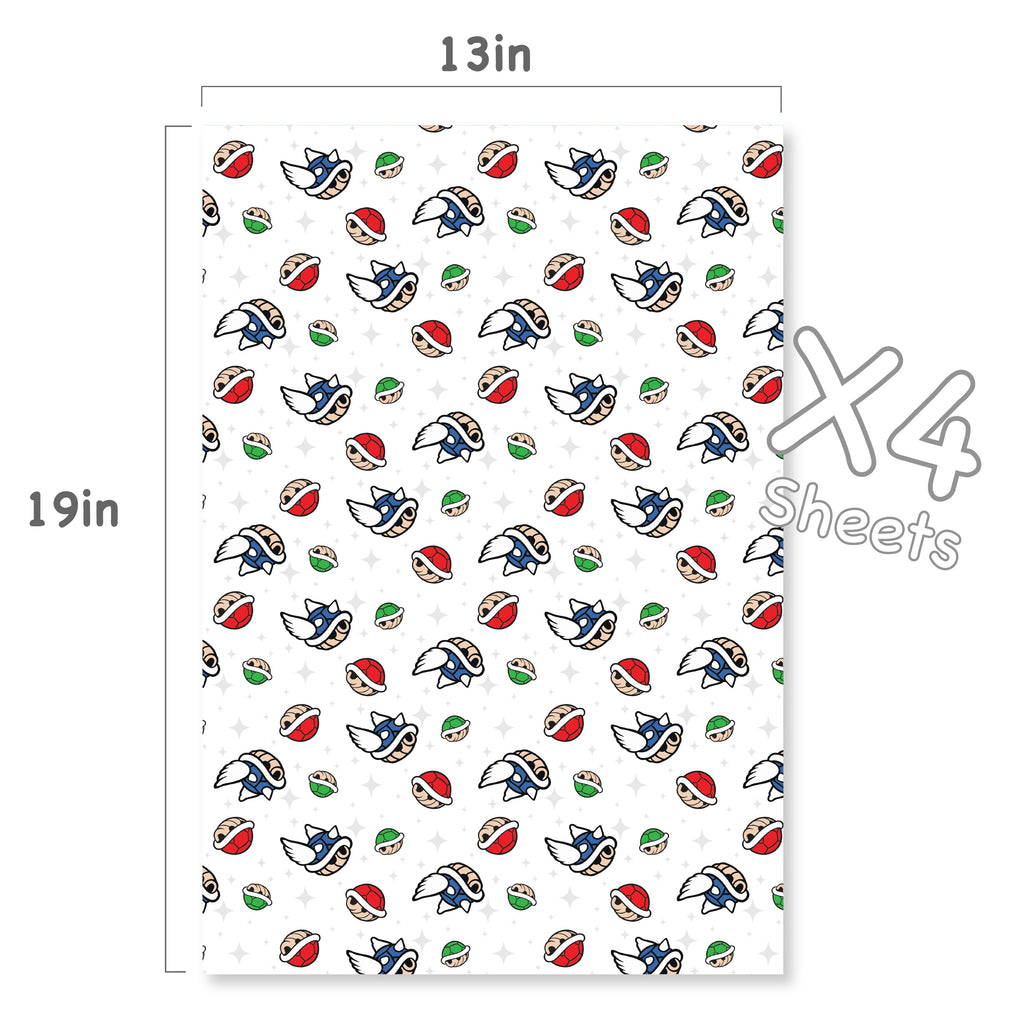 Mario 3 Shells Wrapping Paper