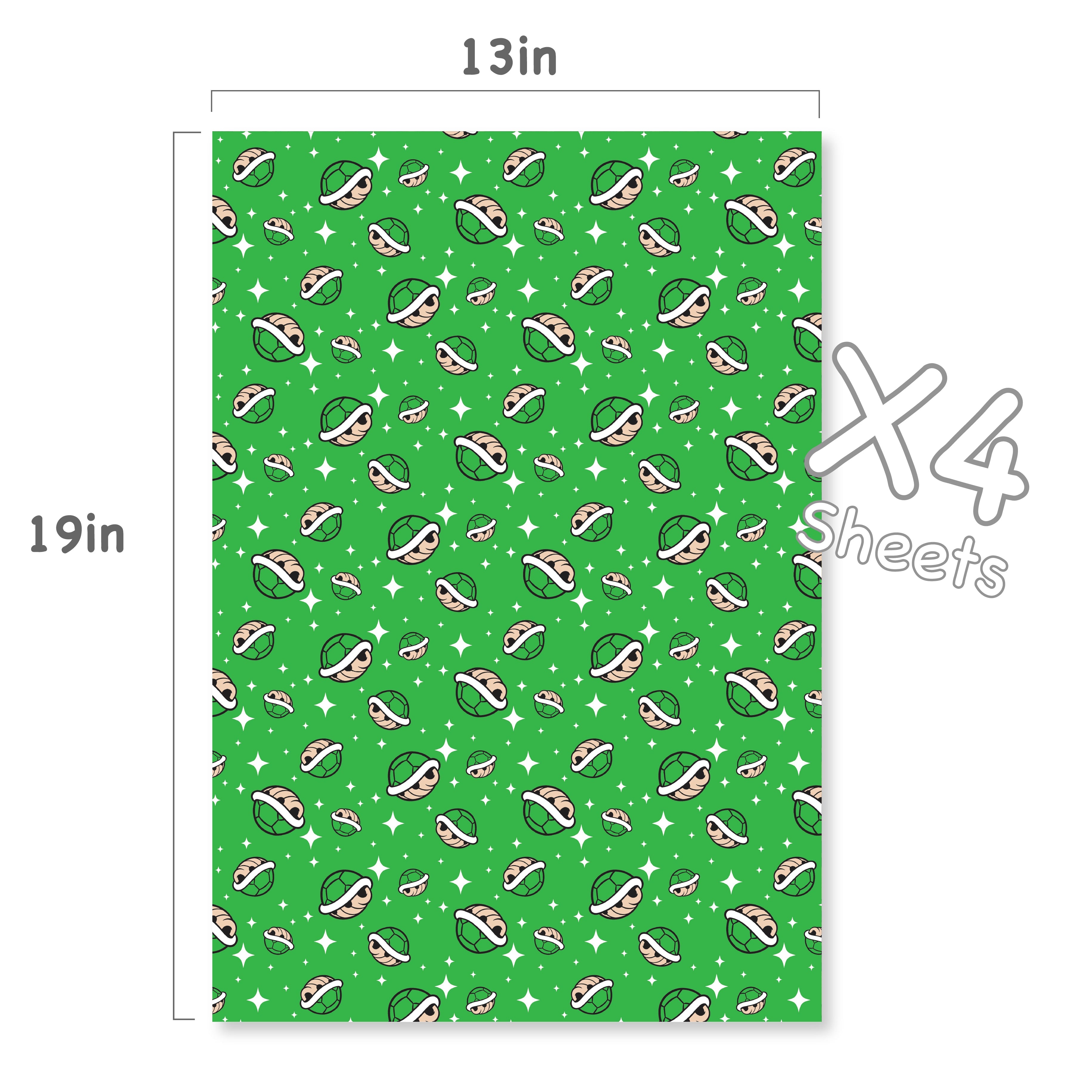 Green Shells Wrapping Paper