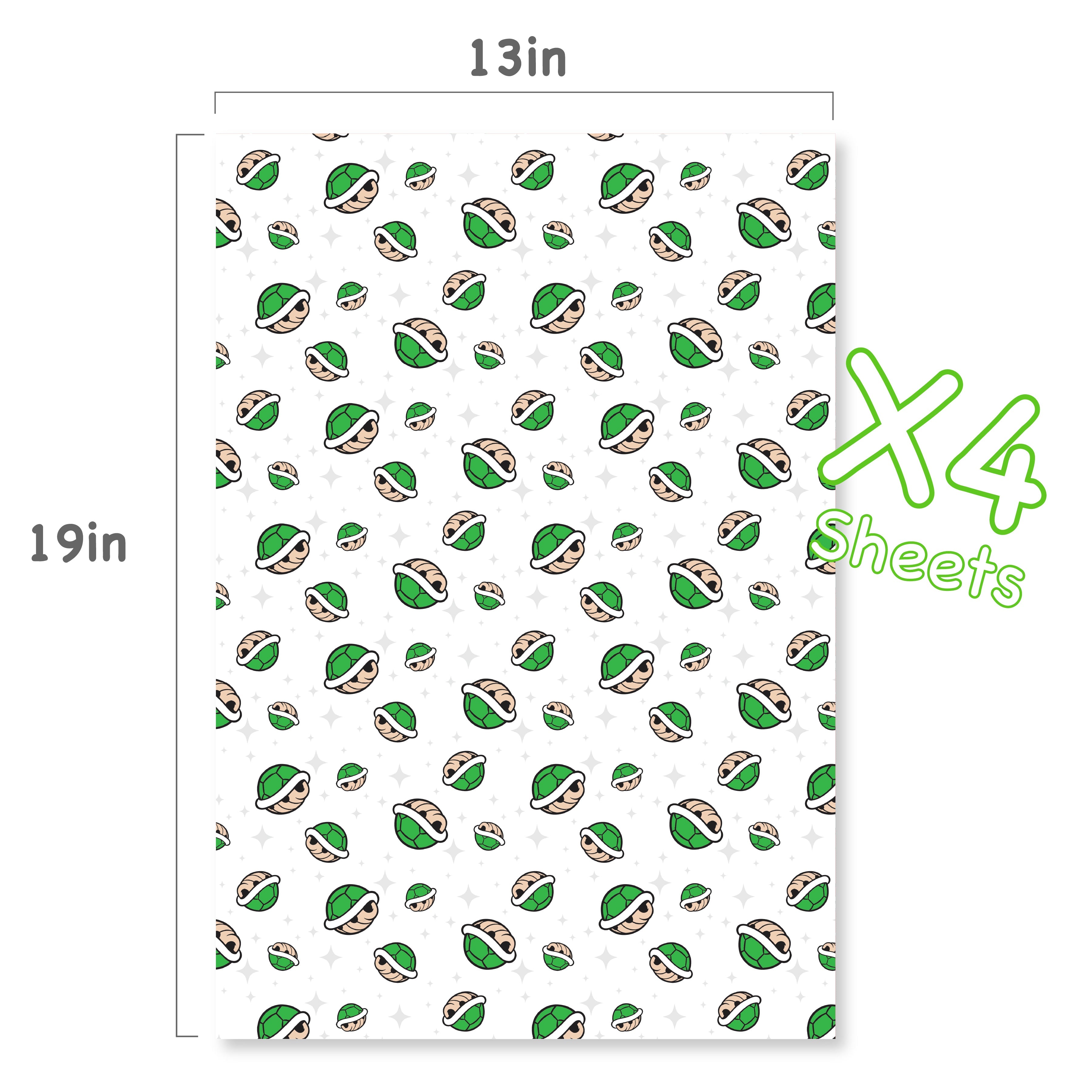 Green Shells Wrapping Paper