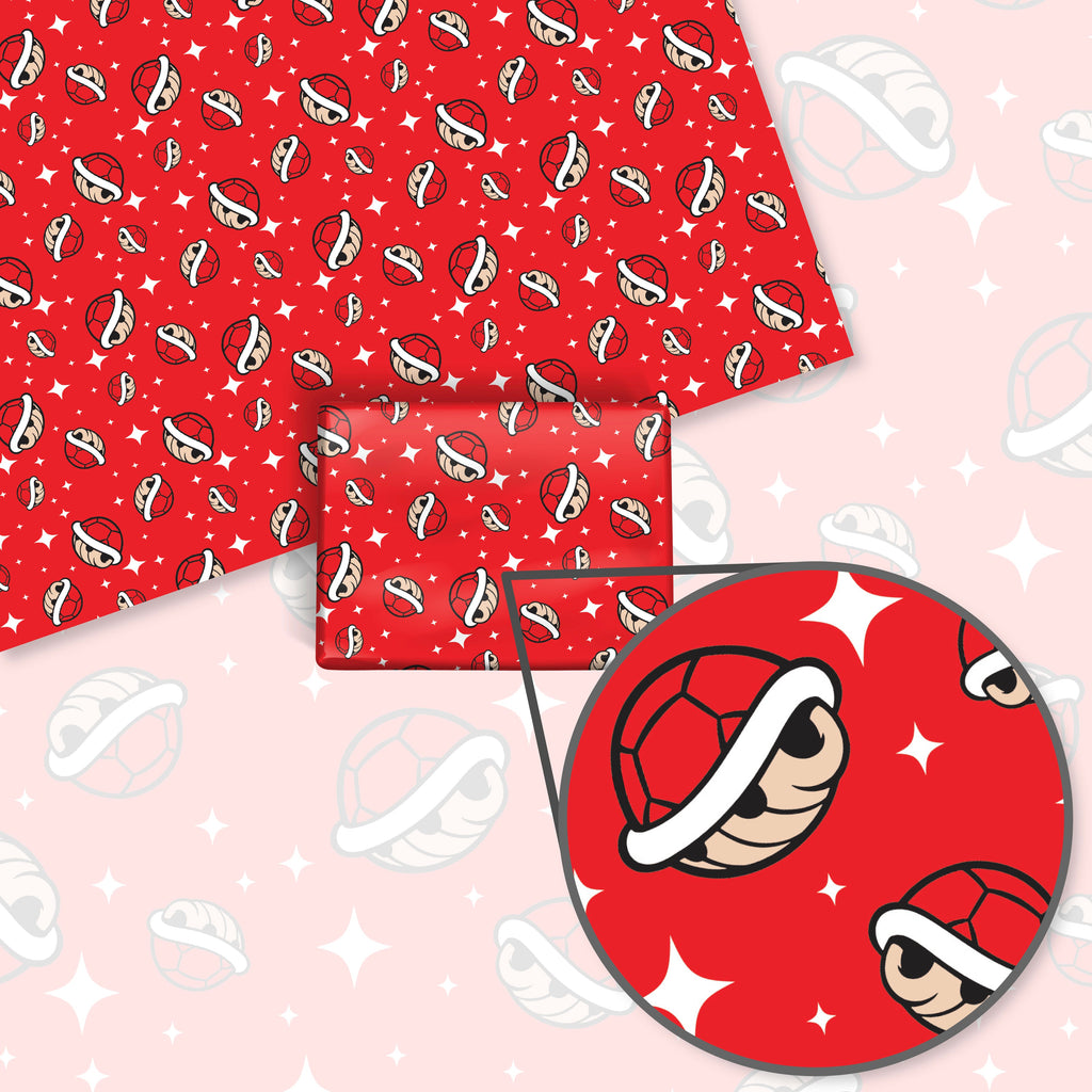 Red Shells Wrapping Paper
