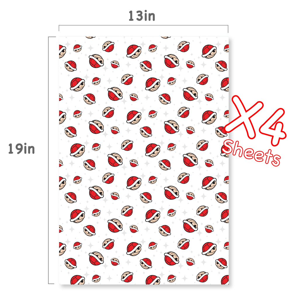 Red Shells Wrapping Paper