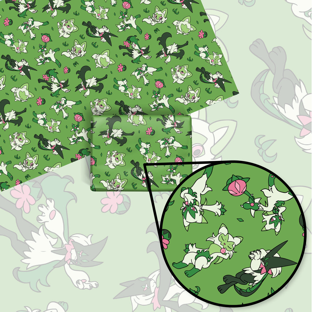 Sprigatito Wrapping Paper
