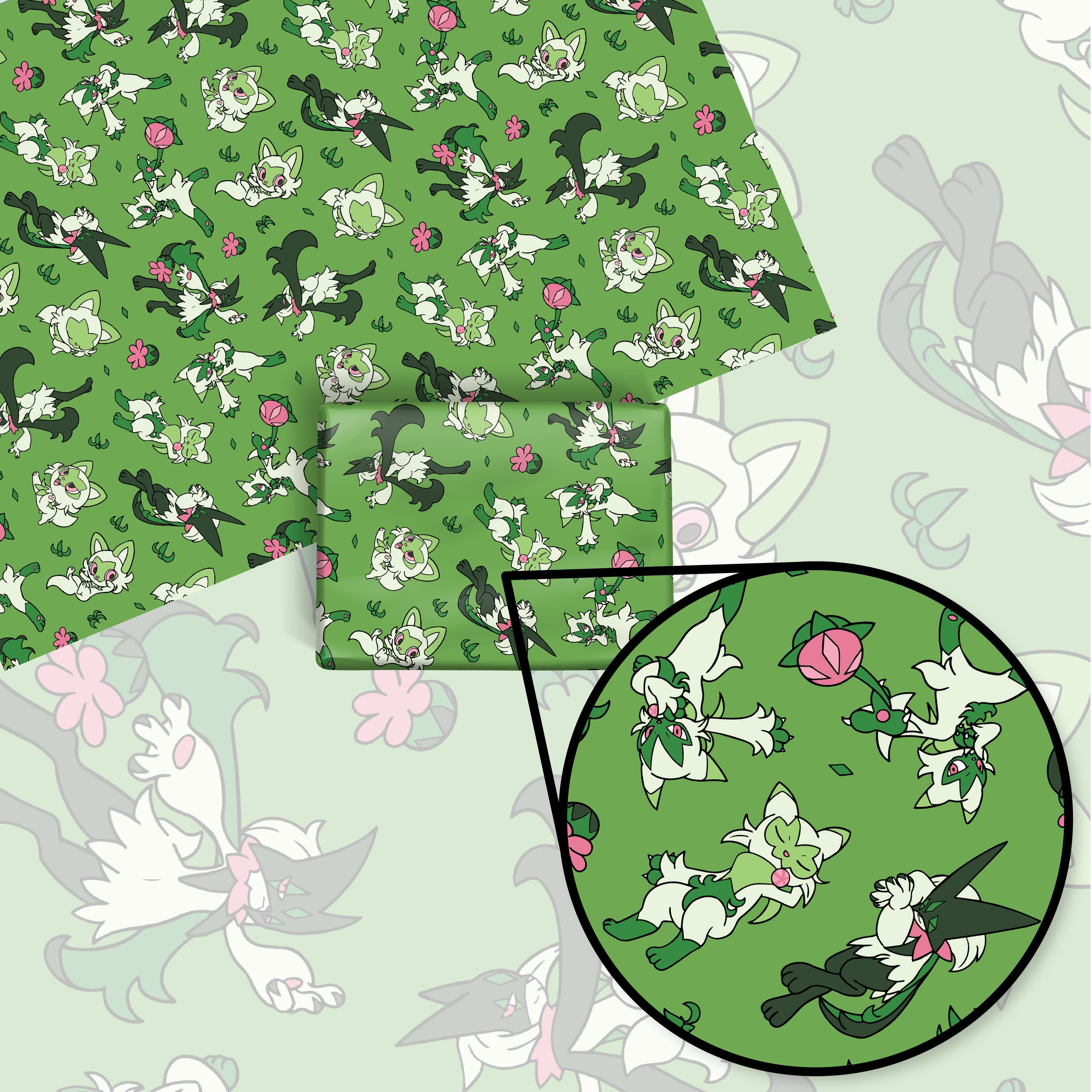 Sprigatito Wrapping Paper